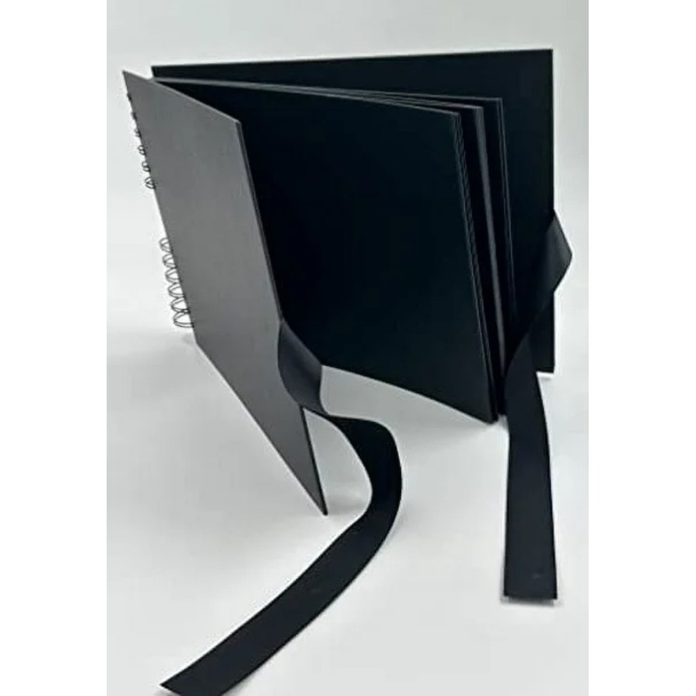 Scrapbook Album Sketch Horizontal Photo‎ Album,with 40 Sheets Khaki Pages,Black